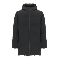 Chaqueta Acolchada Negra con Capucha