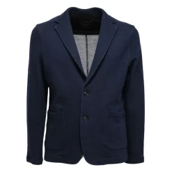 Chaqueta Ajustada de Algodón Melange Tejida