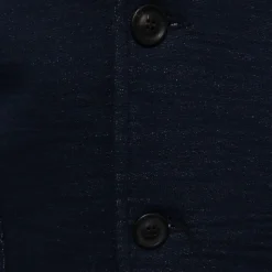 Chaqueta Ajustada de Algodón Melange Tejida