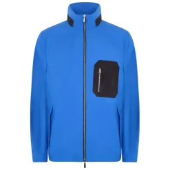 Chaqueta azul claro, moderna y versátil