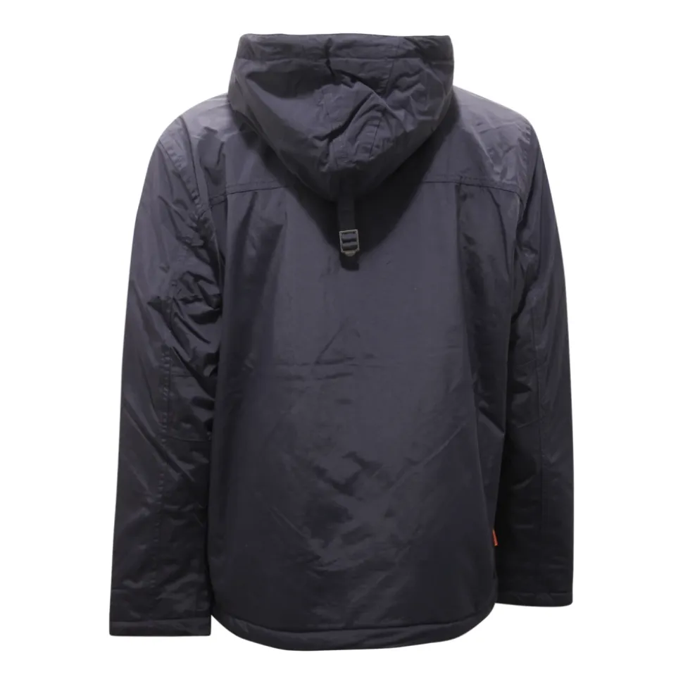 Chaqueta azul con forro de felpa