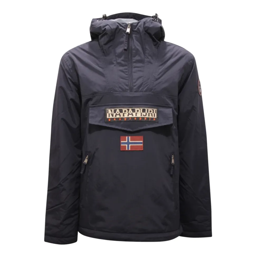 Chaqueta azul con forro de felpa
