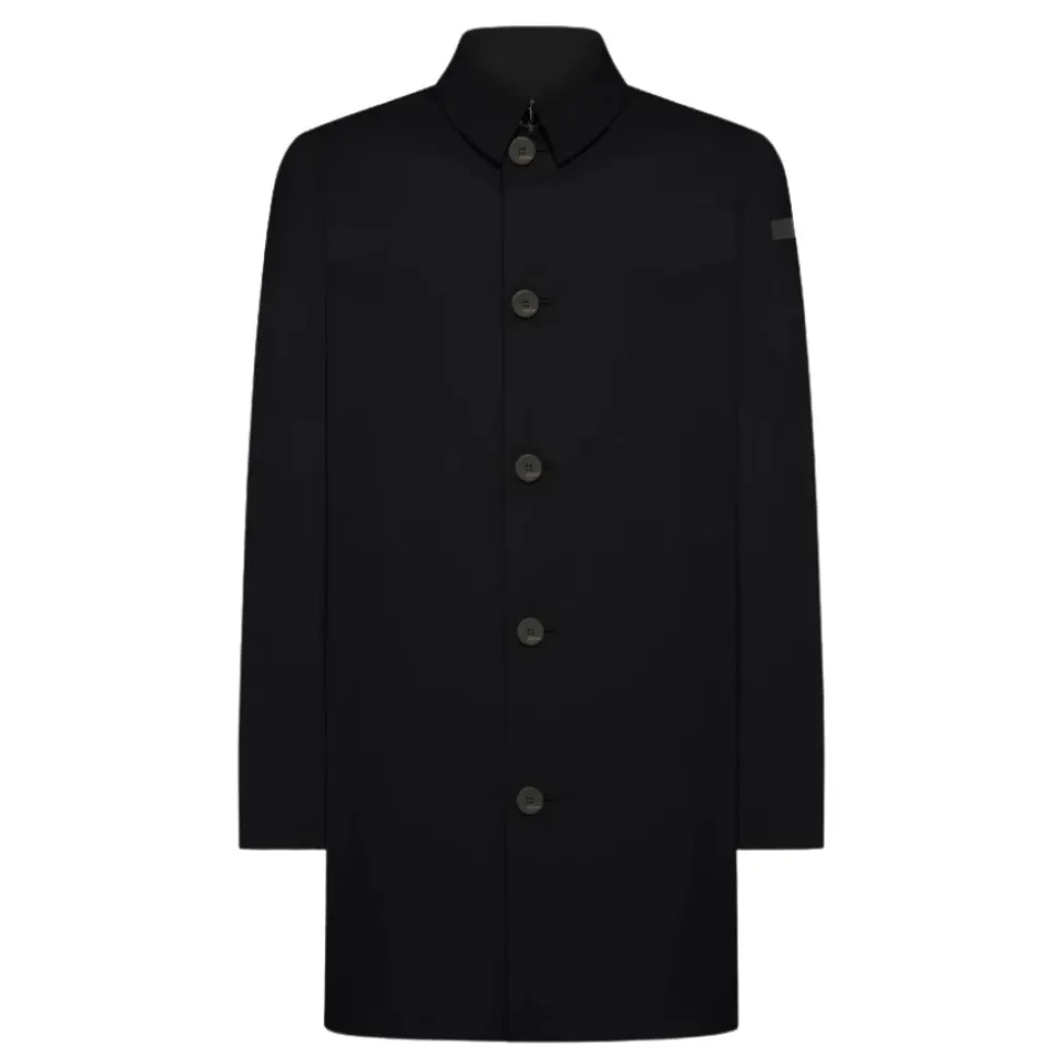 Chaqueta Azul Ligera con Cuello de Camisa