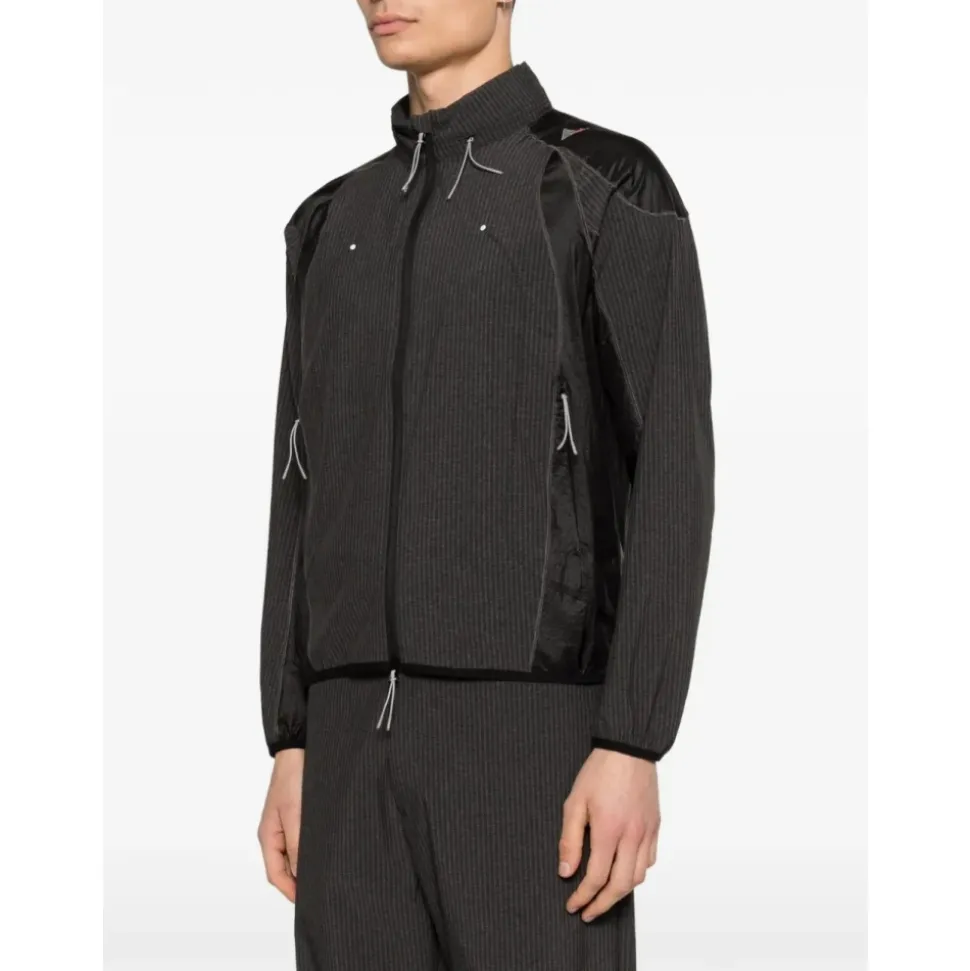 Chaqueta con capucha a rayas Numb