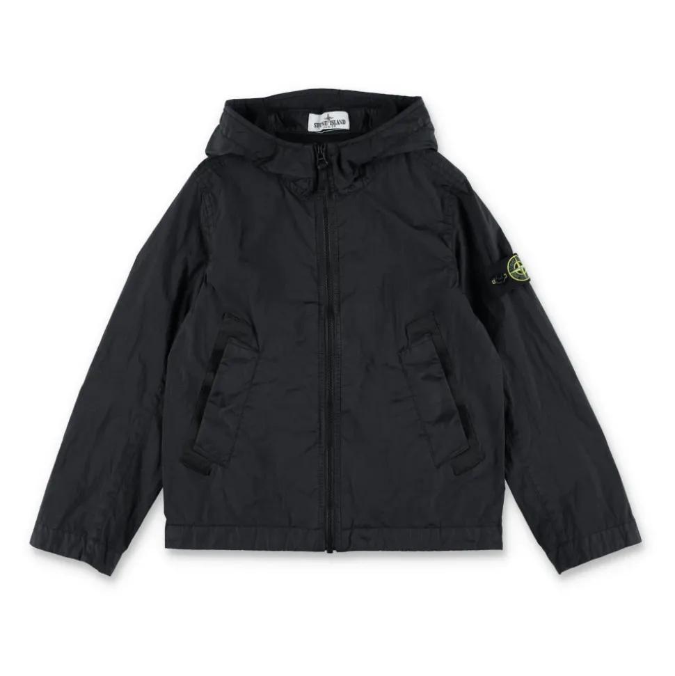 Chaqueta con capucha de nailon