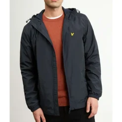 Chaqueta con capucha y cremallera completa