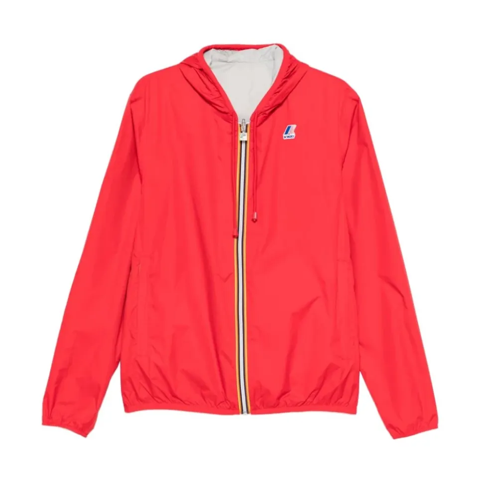 Chaqueta con Capucha y Parche de Logo