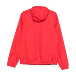 Chaqueta con Capucha y Parche de Logo