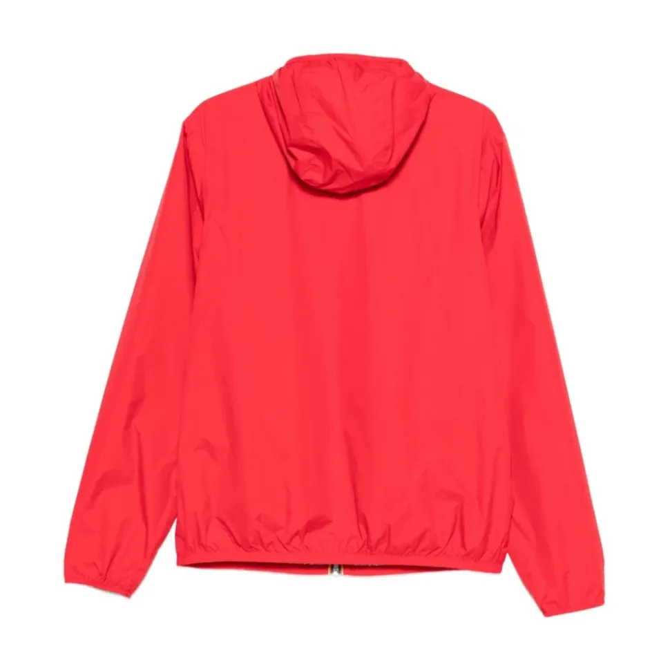 Chaqueta con Capucha y Parche de Logo