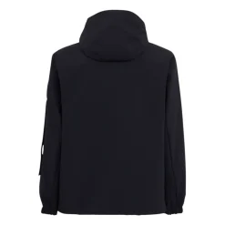 Chaqueta con capucha y parche del logo