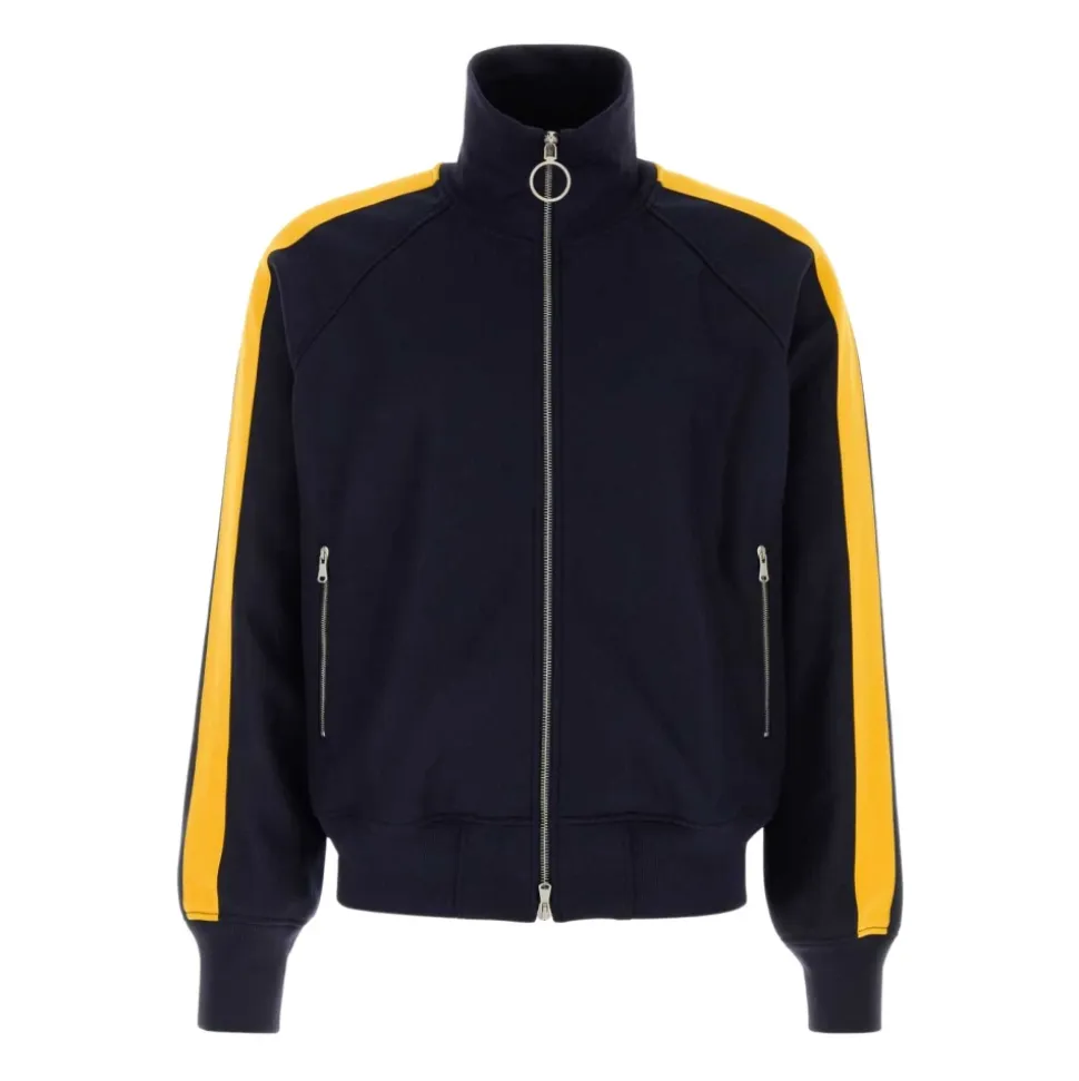 Chaqueta con cremallera y banda lateral