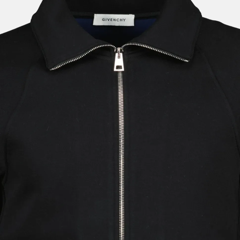 Chaqueta con Cremallera y Bordado Signature