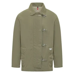 Chaqueta con cuello de palanca