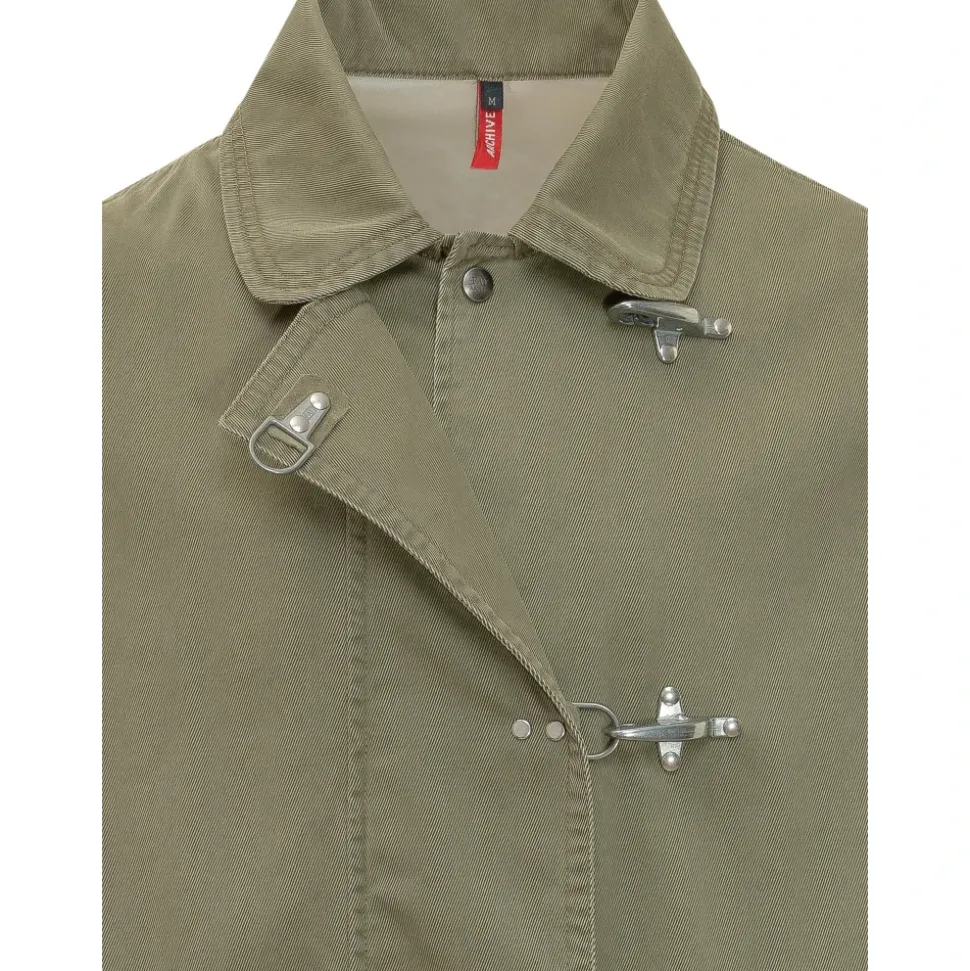 Chaqueta con cuello de palanca
