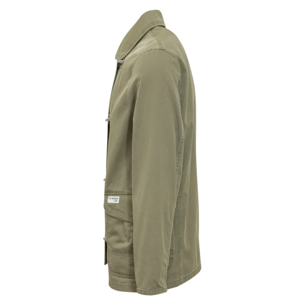 Chaqueta con cuello de palanca