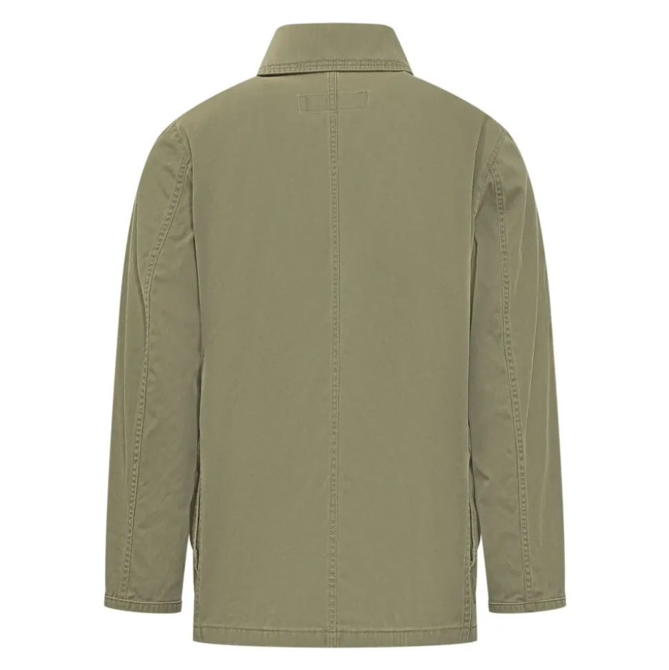 Chaqueta con cuello de palanca