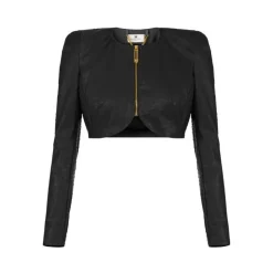 Chaqueta con estampado de avestruz