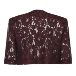 Chaqueta Corta con Detalle de Encaje