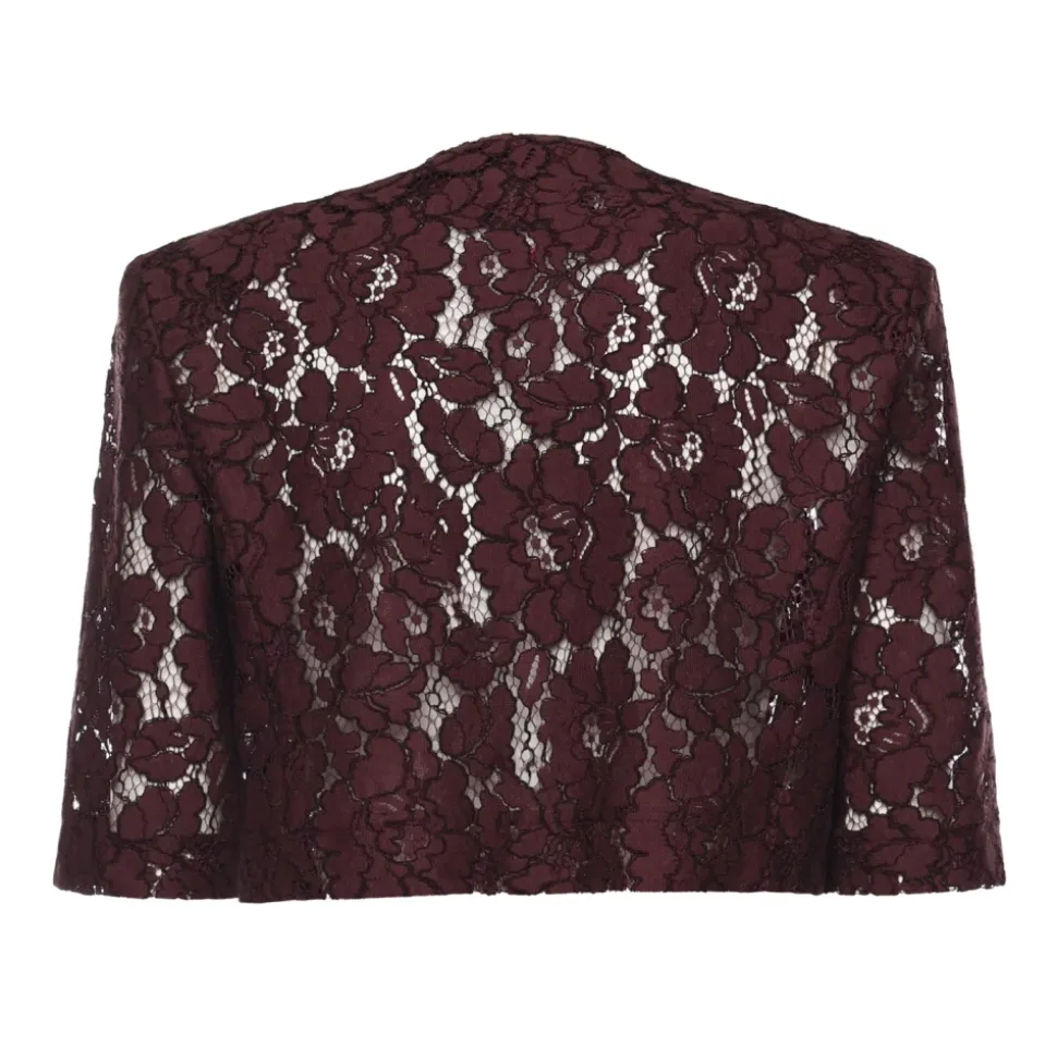 Chaqueta Corta con Detalle de Encaje