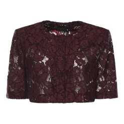 Chaqueta Corta con Detalle de Encaje