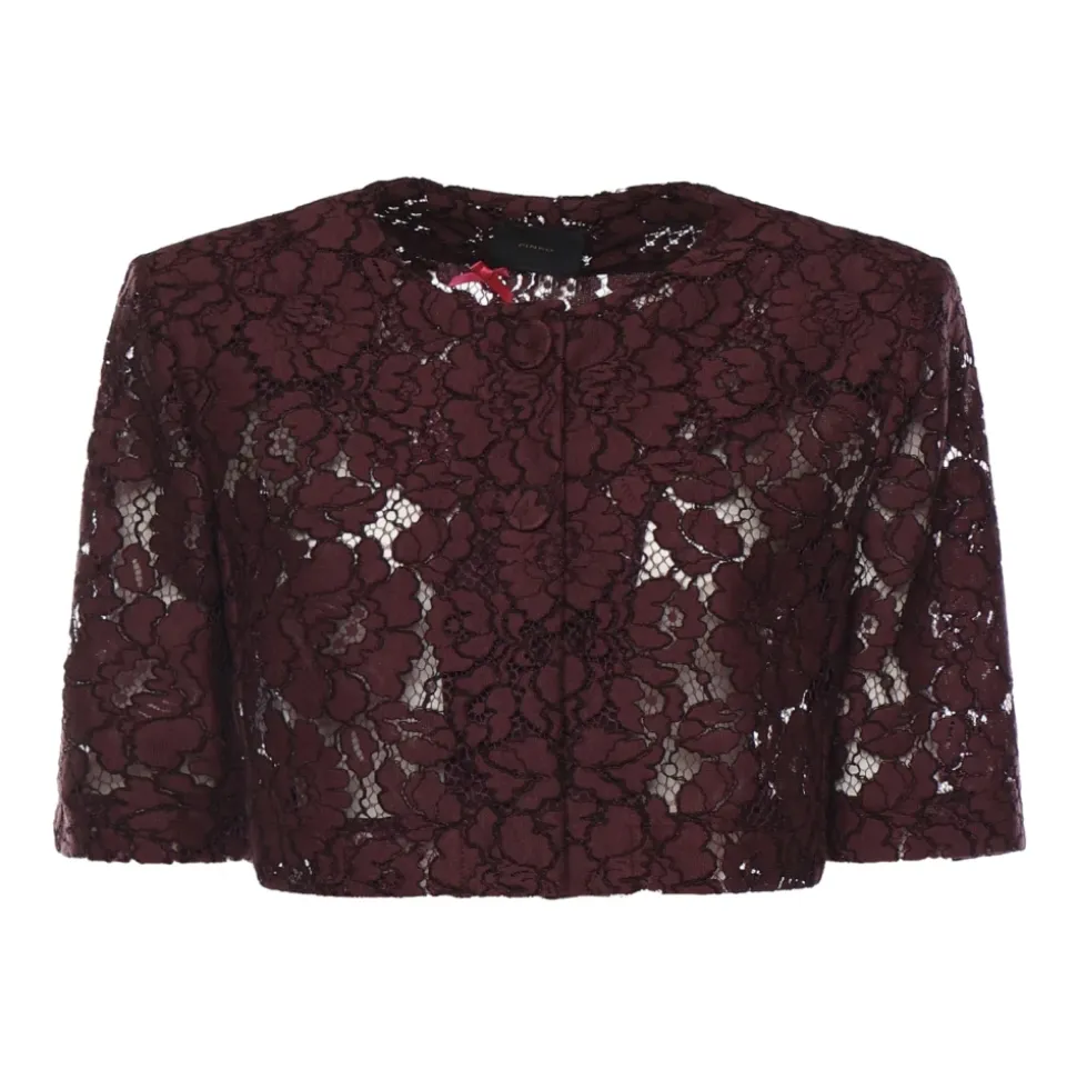 Chaqueta Corta con Detalle de Encaje