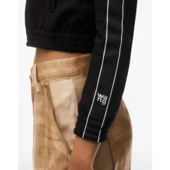 Chaqueta Corta Deportiva con Cinta de Logo
