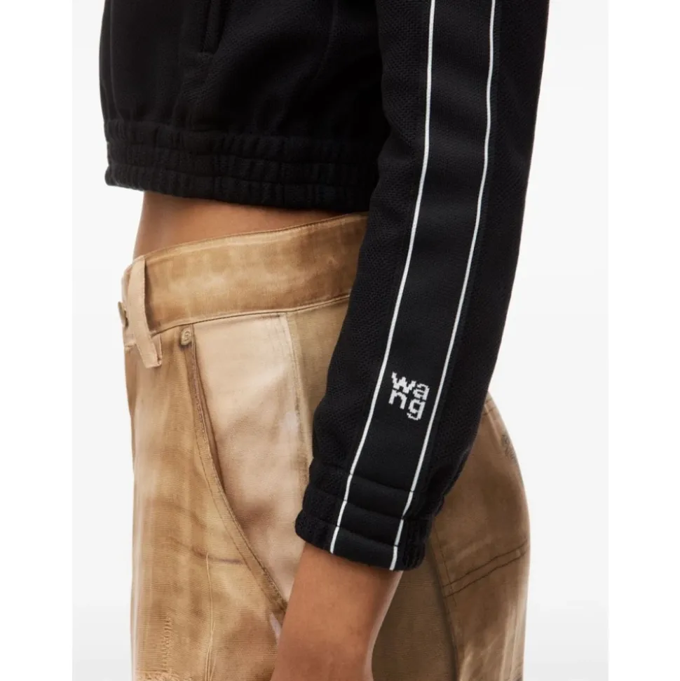Chaqueta Corta Deportiva con Cinta de Logo