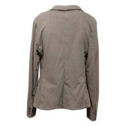 Chaqueta de algodón jersey verde-gris