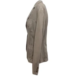 Chaqueta de algodón jersey verde-gris