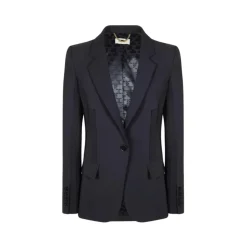 Chaqueta de crepé elástico de doble capa