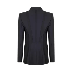 Chaqueta de crepé elástico de doble capa