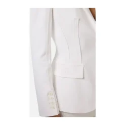 Chaqueta de crepé elástico de doble capa