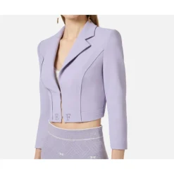 Chaqueta de Crepé Elástico de Doble Capa