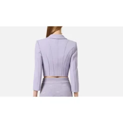 Chaqueta de Crepé Elástico de Doble Capa