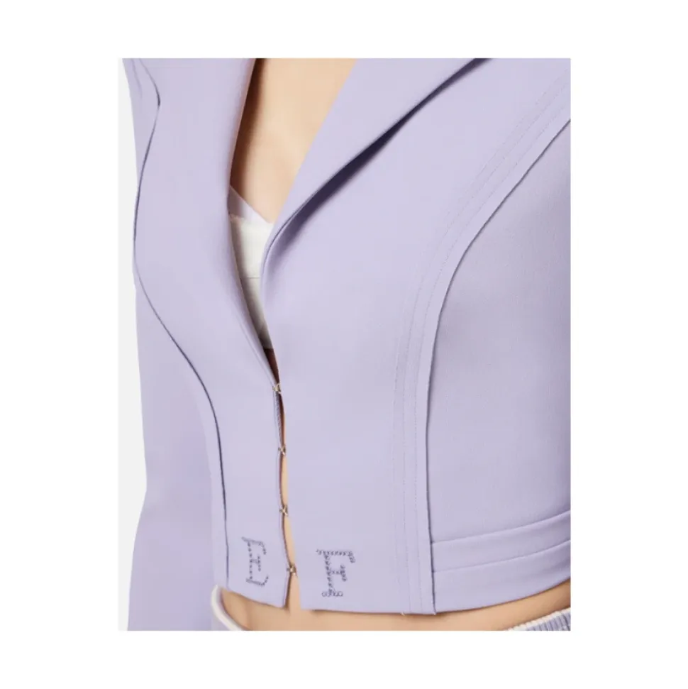 Chaqueta de Crepé Elástico de Doble Capa