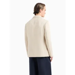 Chaqueta de Jersey de Malla con Mezcla de Seda