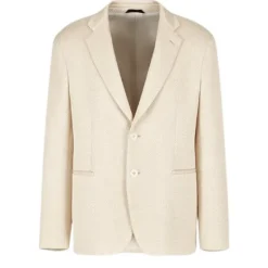 Chaqueta de Jersey de Malla con Mezcla de Seda