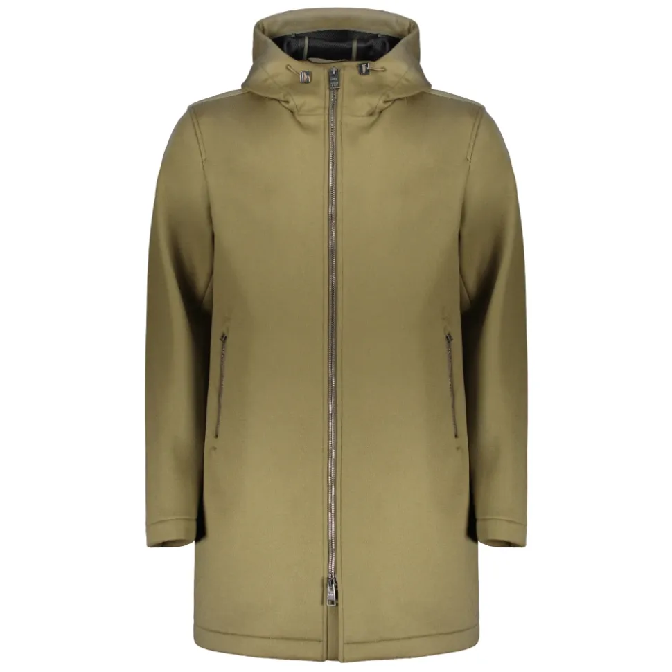 Chaqueta de Lana y Cachemira con Capucha