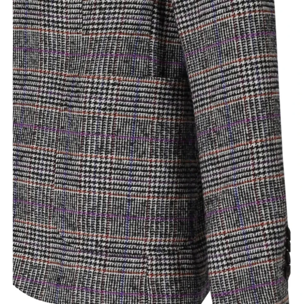 Chaqueta de mezcla de lana Prince of Wales