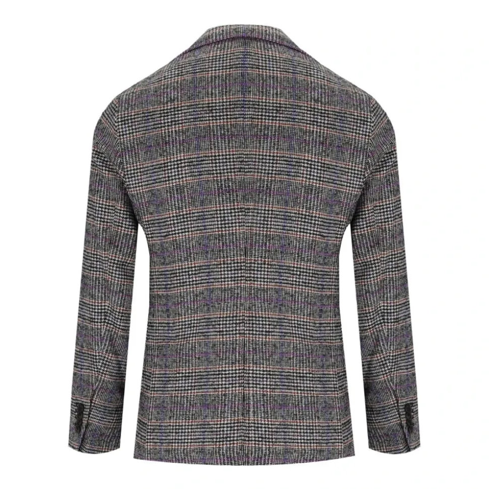 Chaqueta de mezcla de lana Prince of Wales