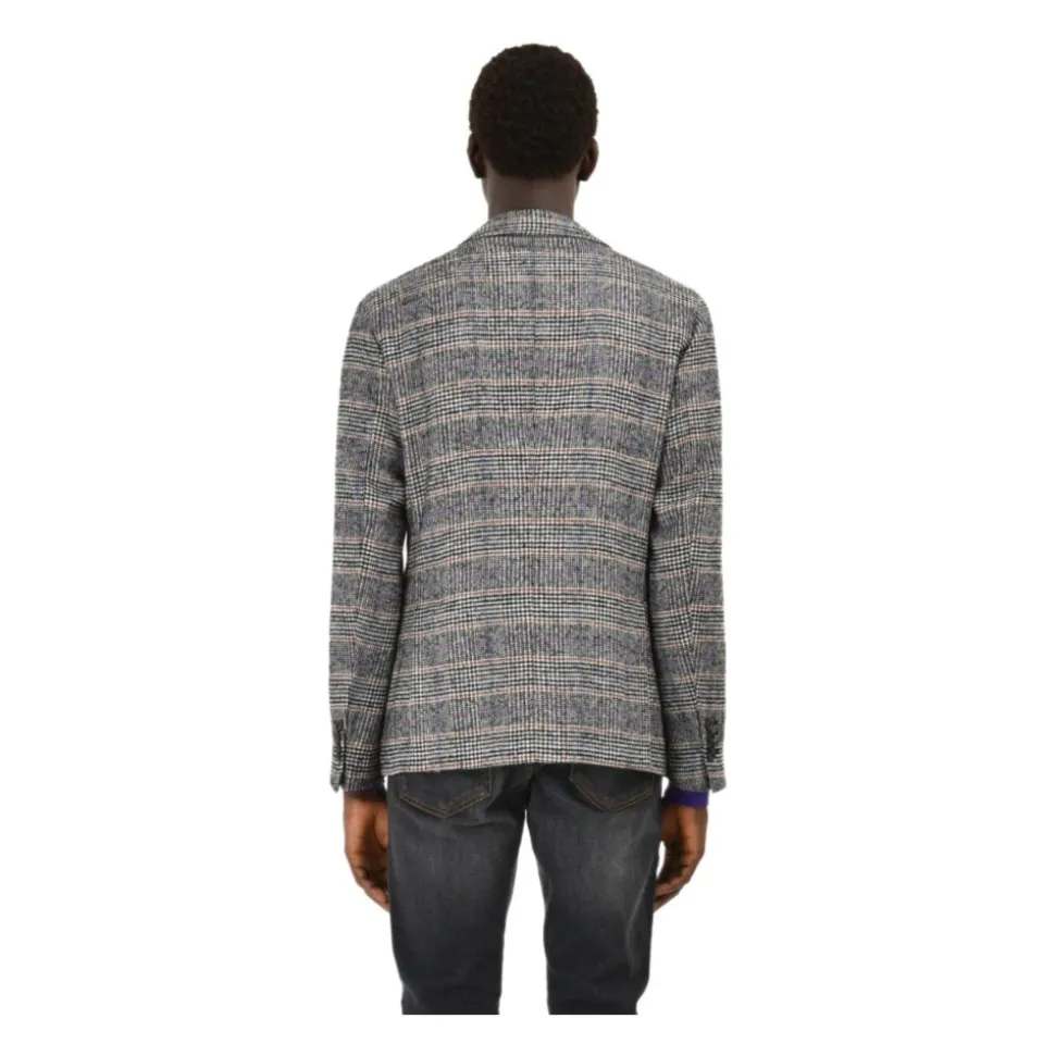 Chaqueta de mezcla de lana Prince of Wales