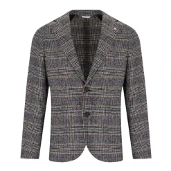 Chaqueta de mezcla de lana Prince of Wales