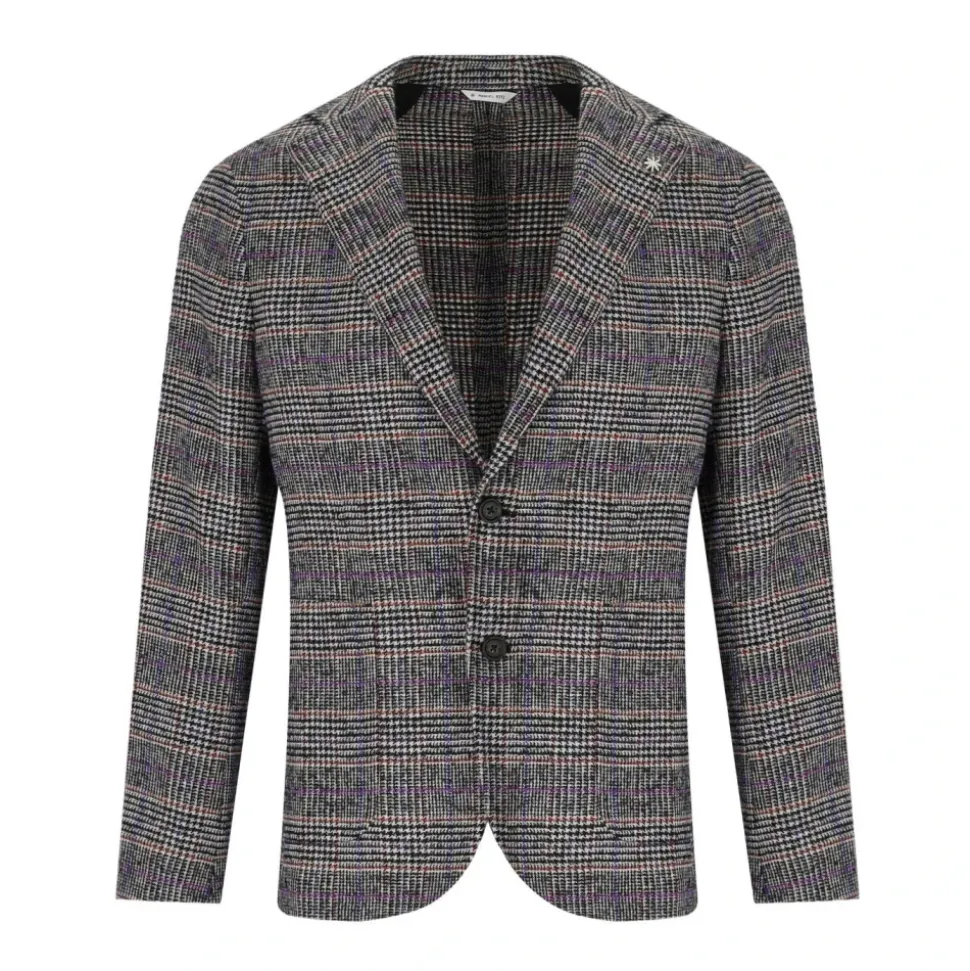 Chaqueta de mezcla de lana Prince of Wales