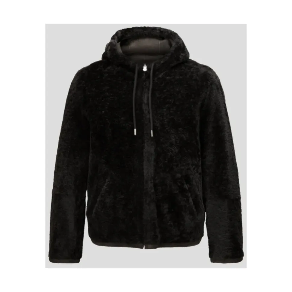 Chaqueta de Piel Sintética y Borrego