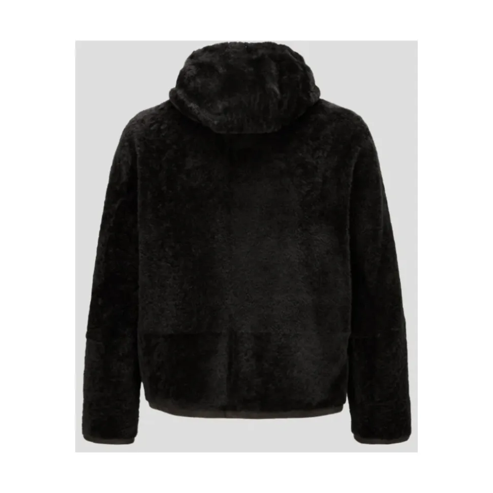 Chaqueta de Piel Sintética y Borrego