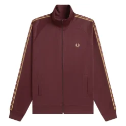 Chaqueta de Pista con Cinta en Contraste