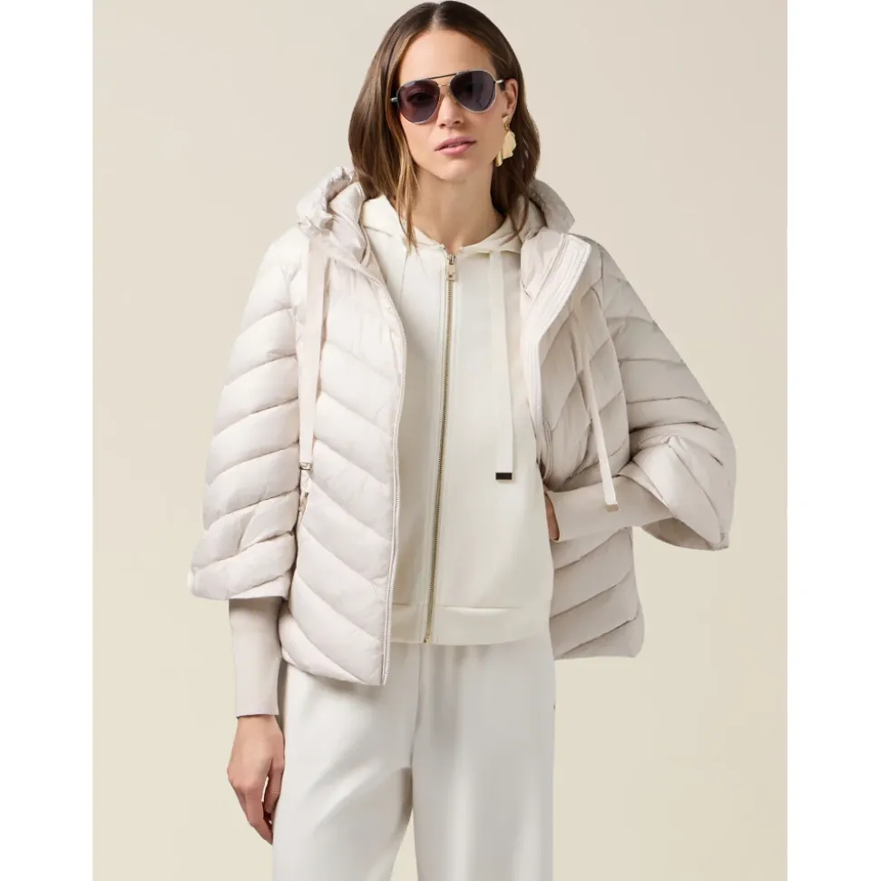 Chaqueta de plumón con capucha y puños