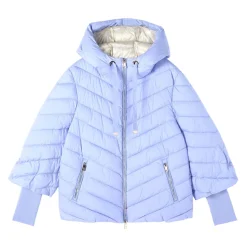Chaqueta de plumón con capucha y puños