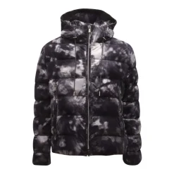 Chaqueta de Plumón de Terciopelo con Capucha Desmontable