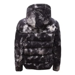 Chaqueta de Plumón de Terciopelo con Capucha Desmontable